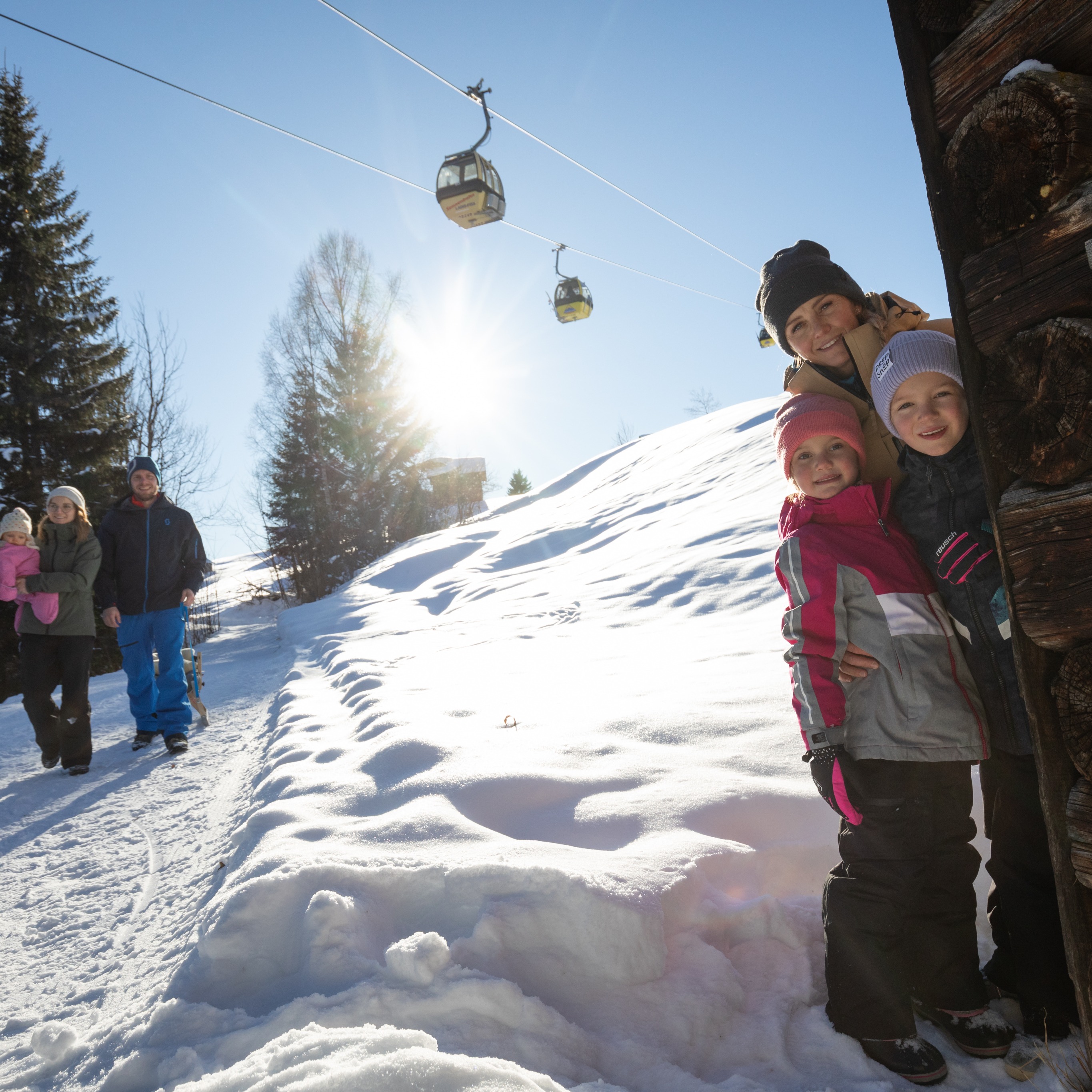 Winterwandern Hütte